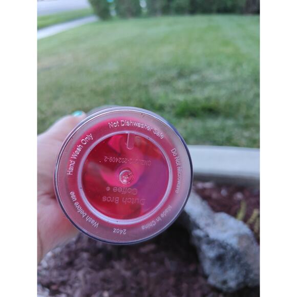 LIMITED EDITION Dutch Bros 2024 Christmas Tumbler Red Plastic Cold Drink Cup 24z - Picture 8 of 9